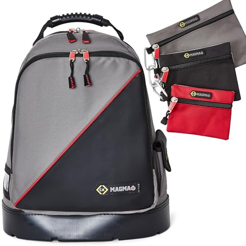C.K MAGMA Tool Bag Backpack, Heavy Duty Technician's Rucksack Plus, Electrician Tool Bags 39 Pockets, Electricians Tool Box, Storage Back Pack Toolbox, Work Backpacks, Toolbag, MA2635 by CK Tools