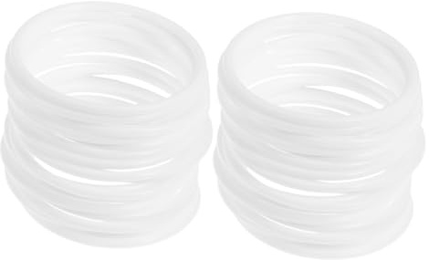 QUMIIRITY 30pezzi Cerchi Di Plastica Trasparenti Per Decorazioni Per Creare Ghirlande e Accessori Macramè Materiale Resistente