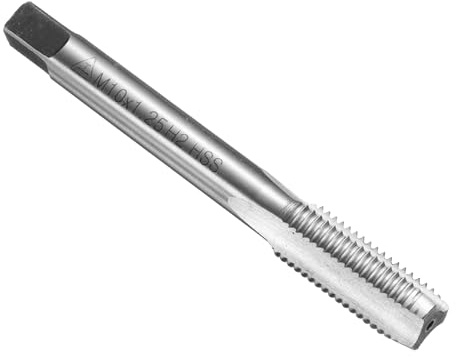 QUARKZMAN Hand Gewindebohrer, M10x1,25 Metrisch Gewindeschneider, Rechtshänder HSS6542, Geradnut-Schlichtschneider(SB)