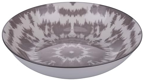 Lot de 6 assiettes creuses en porcelaine, The Grey