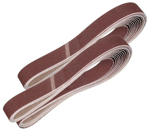 QUARKZMAN 50mm x 1829mm Nastri Abrasivi, 72Pz 60 Grana Carta Vetrata per Levigatrice Ossido di Allumina Per Lavorazione Legno, Lucidatura Metalli, Affilatura Coltelli