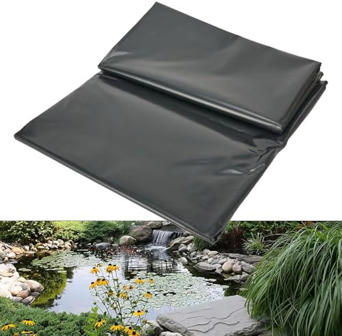 Revestimiento de estanque resistente de 0,3 mm, material impermeable reforzado para estanques preformados al aire libre, cascadas, arroyos, fuentes y jardines acuáticos, y de larga duración