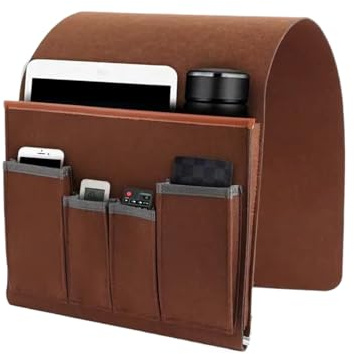 Organizador para de sofá y silla, organizador para reposabrazos de sofá con soporte antideslizante, bolsa de almacenamiento reposabrazos para tableta, libros y mando a distancia