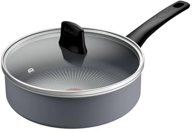 Tefal Schmorpfanne mit Glasdeckel, 24 cm, Halo, für alle Herde, auch Induktion – C3123202