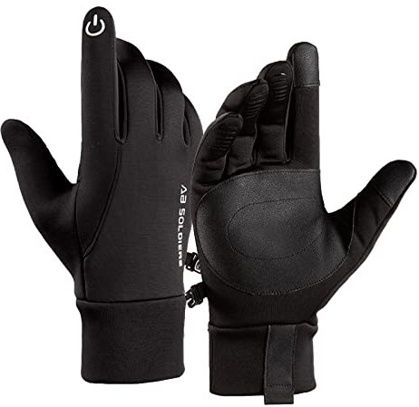 flintronic Winddichte Winter Warme Handschuhe,Touchscreen Wasserdicht rutschfeste Fahrradhandschuhe Winterhandschuhe Sporthandschuhe Laufhandschuhe für Radfahren Skifahren Reiten Laufen, Unisex