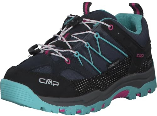 CMP Kids Rigel Low Trekking Shoes Kids Wp, Scarpe da trekking Unisex - Bambini e ragazzi, B.Blue-Acqua, 38 EU