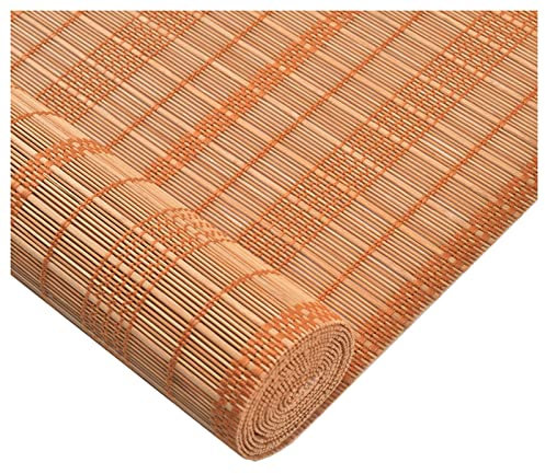 Vetris Outdoor Bambusrollo Bambus Raffrollo für Fenster und Türen, 80x120cm 120x160cm 160x160cm in Natur, wetterfest Rollo Holzrollos Seitenzugrollo Jalousien für die Badfenster, Mit Fitting