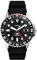 Fossil Blue uhr für Herren, GMT Uhrwerk mit Edelstahl- oder Lederarmband, Schwarz, 46MM