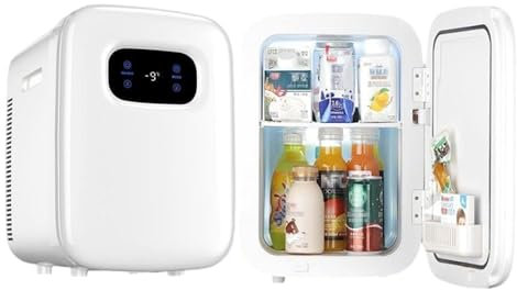 SKUBIS Mini Frigorifero Multifunzione da 20 Litri, Display Digitale Dual-Core, Tipo di Controllo della Temperatura, per Uso Domestico e in Auto