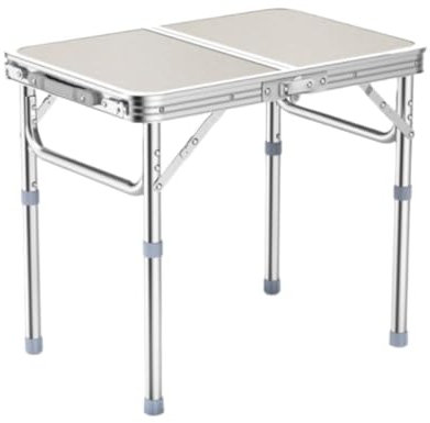 ASHSDI Klapptisch Camping, Kleiner Klapptisch, Tragbarer Campingtisch Mit Netzhalterungen, Leichtes Aluminium, Höhenverstellbar Kleiner Balkontisch