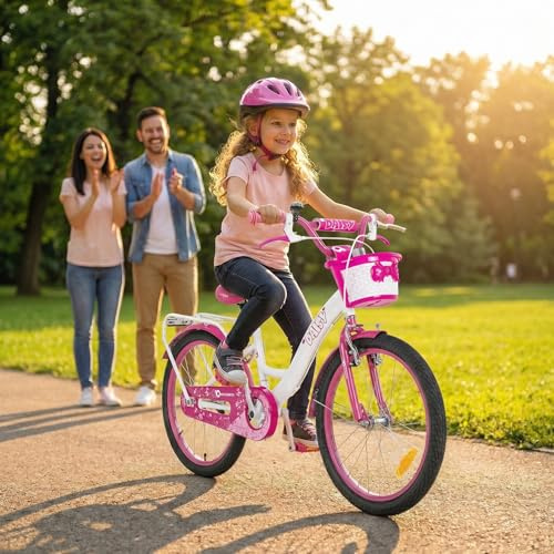 Actionbikes Kinderfahrrad Daisy | 12 16 20 Zoll | 2-9 Jahre | V-Brake Bremsen | Schutzblech v. und h. | Kinder Fahrrad für Mädchen & Jungen | Fahrräder | Kinderrad | Jugendrad | Bike