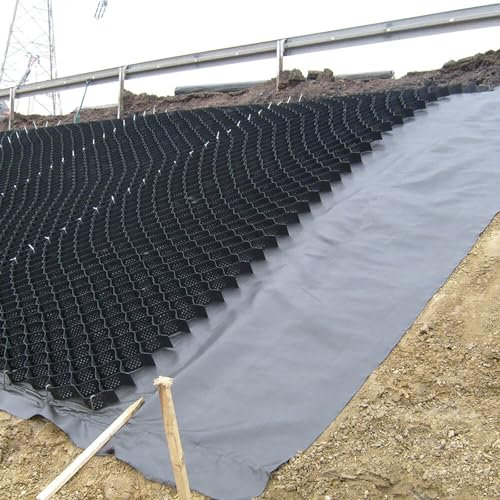 Robuster Waben-Kies-Stabilisator für Auffahrt, Neigung, 9 m, Verstärkung, Wandschuppen, Hügel, Gehweg, 10 cm Höhe