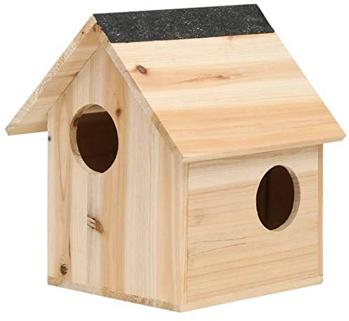 Sufrk Eichhörnchenhaus Tanne Massivholz 26x25x29 cm Futterhaus EichhöRnchen Wetterfest EichhöRnchen Kobel