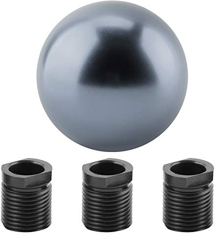 Qiilu Schaltknauf, Auto Universal-Schaltknauf Schaltkopf Runde Kugelform(Titan)