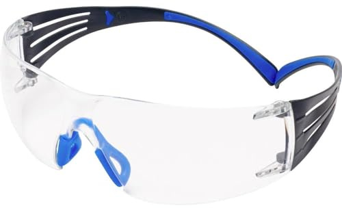 3M 7100148074 Occhialini e Occhiali di Sicurezza Lavoro Occhialini di Sicurezza Blu, Grigio