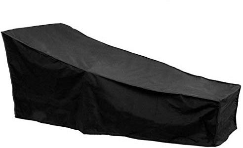 Hameio Housse Chaise Longue Jardin - Bain, Imperméable, Coupe-Vent, Anti-UV, Étanche Housse pour Jardin avec Matériau 210D, 200x68x40-70cm