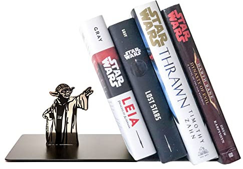 Master Yoda Force, Fermalibri in metallo con stampa su entrambi i lati, motivo con Yoda, regalo creativo per gli appassionati di Star