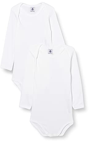 Petit Bateau unisex babybodys, 2-pack, Variant 1, 0-3 månader