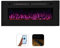 Mystflame Crystal 42 Wi-Fi - Chimenea Eléctrica de Pared, 107 cm, Ultra Delgada 8 cm, 12 Colores de Llama, Termostato 750/1500W, Estufa con Calefacción Confortable, Pantalla Táctil y Temporizador