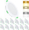 ALUSSO LIGHTING 12 Stück Einbaustrahler Led,10W 750 Lumen Led Einbaustrahler 230V Dimmbar,Deckenspots 3CCT 3000K 4000K 6500K Einstellbar Einbauleuchten,IP44 Deckenstrahler für Badezimmer,Küche,Weiß