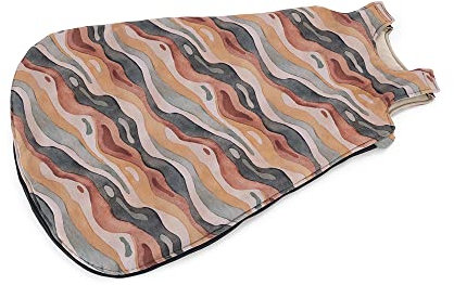 Makaszka Warmer, ganzjähriger und bequemer Baumwollschlafsack für Babys 2,5 TOG. Wird mit Reißverschluss und Druckknöpfen zugemacht. Es sorgt für sicheren Schlaf. Universalgröße. Rainbow Mountain