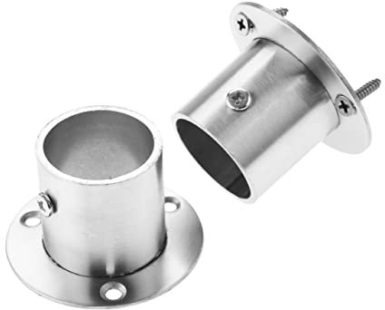 Flansch 2 Stück Schrank Kleiderschrank Kleiderstange Stange Sockel Ende unterstützt Halterung Flansche Halter Edelstahl Rohr Rohr Aufhänger 19/22/25/32mm Temperguss (Color : 32mm)