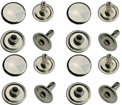 Hohlnieten, Einzelkopf, Einzelkopfniete, einseitig verschlossen, zweiteilig - 250 Stück (9 x 7 mm)