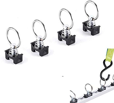 Motorcycle Accessories Compatible with ATV Truck Trailers Ring Spring Bolt for Airline Rail Single Stud Fitting Keeper Tiedowns Anchor (Color : 10pcs)