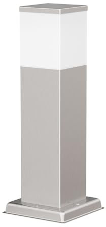 ledscom.de Borne d'éclairage POLLY pour l'extérieur, IP44, 35 cm, inox, 1x G9 max. 10W