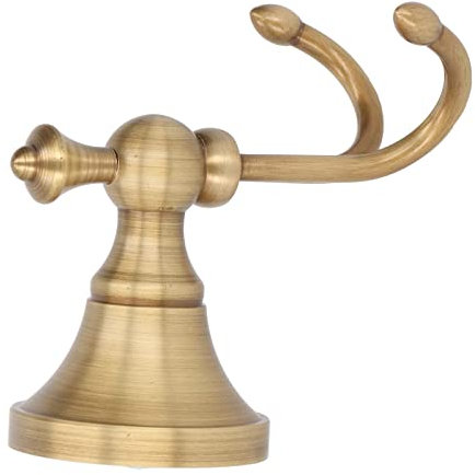 HEEPDD Robuste Vintage-Handtuchhaken aus Kupfer und Edelstahl, Kleiderbügel für Badezimmer, Kleiderhaken, Handtuchhalter, Badezimmer-Wandmontage, Retro-Stil, Türhänger für den