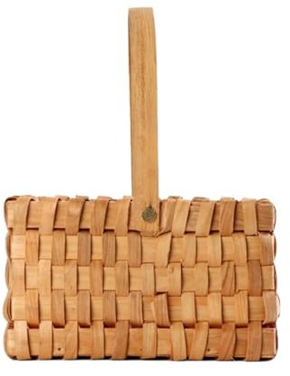 HYKJCSS Huevera Gallina Cesta Rústica para Huevos, Almacenamiento De Decoración Vegetal, Mango De Regalo De Frutas, Manta para Recuerdos De Plantas De Boda Hueveras