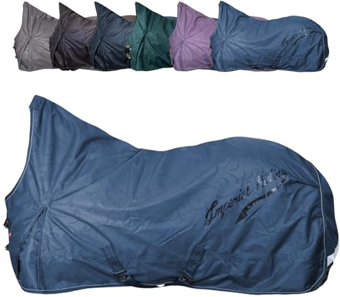 RL24 - Outdoordecke 600D IRHSuper-Dry Sapphire 135cm | Pferdedecke von Imperial Riding mit Fleece-Futter – Regendecke, Übergangsdecke & Winterdecke – wasserdichte Weidedecke
