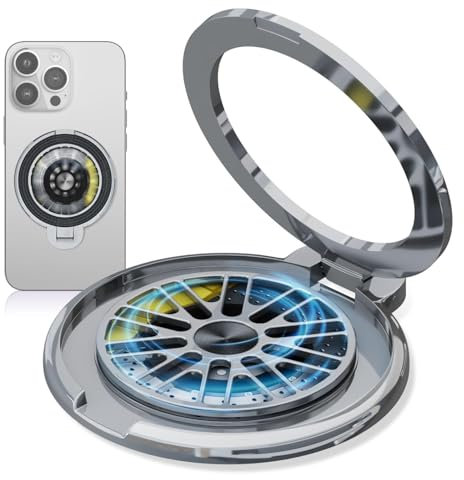 MOUJUCHI Magnetic Phone Ring Holder, Fidget Spinner Stress-Relief Mobile Phone Holder, Rotating Spinner Magnetic Phone Holder, Adjustable Mobile Phone Grips, Phone Accessories