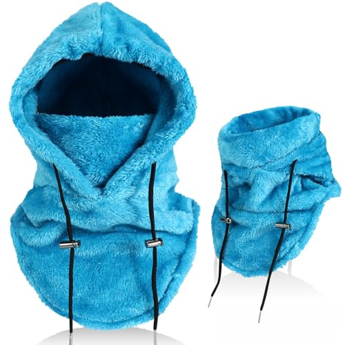 AYPOW Unisex Winter Thermal Fleece Balaclava, Windproof Ski Mask Face Cover, Multifunctional Winter Fleece Hat Hood with Neck Warmer Snood for Men Women, Outdoor Sports Running Skiing Cycling Hiking