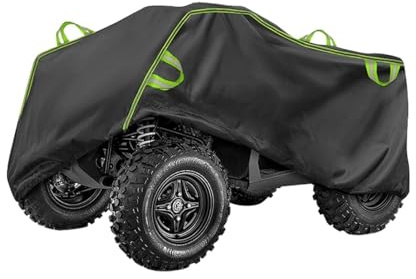 Wasserdichte ATV-Abdeckung – Robuste Quad-Abdeckung für die Lagerung im Innen- und Außenbereich | Winddichte Plane mit sicheren Gurten, UV-beständiger Schutz vor Schnee, Regen und Staub, Reisegaragens