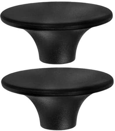 GLEAVI 2 pièces Poignée de Remplacement pour Couvercle de Casserole Inoxydable Bouton Ergonomique pour Ustensiles de Cuisine Compatible Fourneaux Fonte et Émaillés