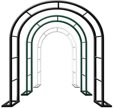 Arche de jardin en métal – Arches solides pour intérieur/extérieur pour décoration de pelouse et cérémonie – Disponible en 40 cm de largeur latérale 80/120/140/180 cm de largeur 200/220/230 cm de