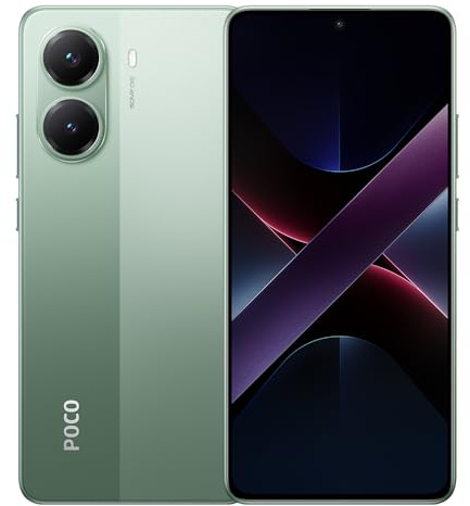 XIAOMI POCO X7 Pro 5G Smartphone 12GB + 512GB Flagship Dimensiones: 8400-Ultra 6000mAh (typ) Battery with 90W* HyperCharge 50MP Main Camera with OIS, Charger Included (Green)