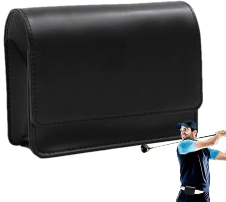 Golfavståndsmätare fodral - 13 x 9,5 cm PU-läderhållare, vattentätt