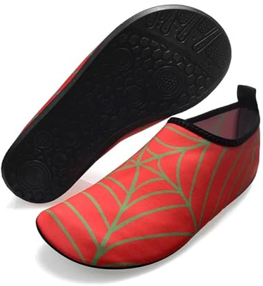 HWJFDC Poolstrumpor unisex skor för inomhus yoga, fitness, strand, snabbtorkande, simning bärbara för par, vatten (K03-4 som visas, 44–45)