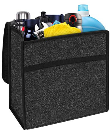 Trintion Car Boot Organiser 30*29*16cm Large Anti-Slip Car Storage Bag with Foldable Design and Secure Fastening