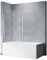 SONNI Paroi de douche pour baignoire - 100 x 130 cm - Verre 6 mm - Nano verre - 2 pièces - Pliable