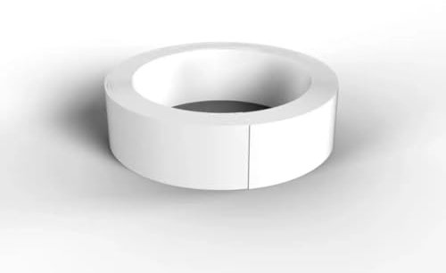 Nordlinger Pro Smart Profile Champlat Adhésif PVC Flexible - Blanc -Profil Plat 3 cm x 10 m - Finitions Intérieures Faciles et Esthétiques