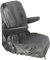Mulcort Funda de asiento para tractor cortacésped impermeable para tractor con 2 bolsillos de almacenamiento, talla L, color negro