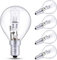 Morotty Ampoule G45 E14 42W Dimmable, Blanc Chaud 2700K Transparent Ampoule Globe G45 E14 570LM AC 220-240V pour Lustre, Applique, Lampadaire, Lot de 5