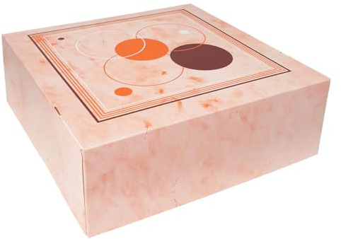 JG-Verpackungen 5 Tortenkarton Orange 32x32x11 cm – Tortenbox/Kuchenbox aus Karton – Tortenverpackung für sicheren Transport – Kuchentransportkarton & Kuchenschachtel für Kuchen & Torten