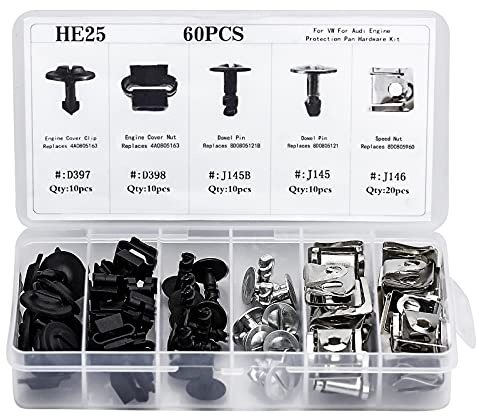 60 Stk Auto Befestigung Clips Auto Unterbodenabdeckung Schrauben Auto Unterboden Schrauben Unterboden Unterfahrschutz Schraube Befestigungsclip Unterboden Schraube Trim Clips Motorschutz Clip 5 Arten