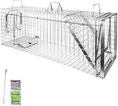 Petigi Trappola dal Vivo Animale Umana Talpa Ratto Mouse Topo Nutria Giardino Casa Attico Catturare e rilasciare Trasferirsi Sfrattare Gamma di Dimensioni, Modello:Modello 05 (120 x 34 x 42 cm)