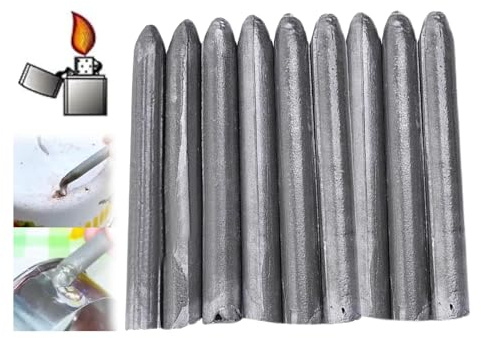 Niedrigtemperatur-Schweißstäbe, Aluminium-Schweißstäbe, universelle Schweißelektroden Reparatur Lötwerkzeug, niedrig schmelzende hochflüssige Metall-Schweißstäbe Lötmittel (9-teilig)