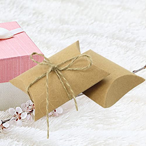 ULTECHNOVO 50 St Lådor Baby Presentpåse Bröllopsinredning Bruddusch Favörlådor Matsalsbord Inredning Kraftpapper Kuddar Spädbarnskudde Presenter Kuddaskar För Tjänster Presentkort Brud